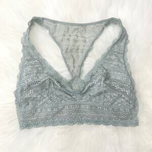 VICTORIAS SECRET Sage Green Lace Bralette Womens Small Feminine Dainty Cottage